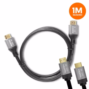 HDMI-HDMI Kaapeli v2.1 8K 1m Musta