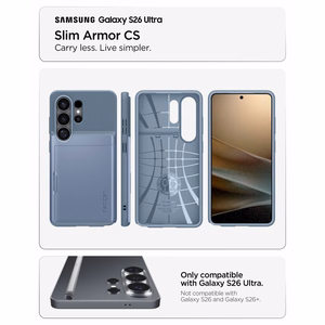 Spigen Slim Armor CS Suojakuori Samsung Galaxy S26 Ultralle - Sininen