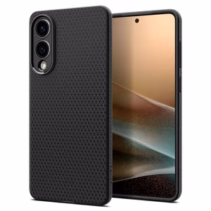 Spigen Liquid Air Suojakuori Samsung Galaxy S25 Edge:lle - musta