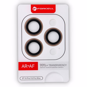 Kameran lasi iPhone 16 Pro / 16 Pro Max:lle Forcell Premium desert titanium