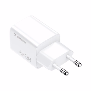 Wozinsky WWC-35W GaN USB-A + USB-C verkkolaturi - valkoinen