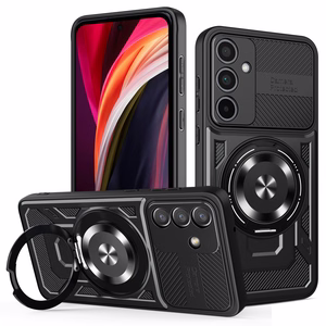 Defender Armor Mag -kotelo Samsung Galaxy A55 5G, musta