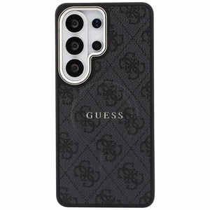 Guess suojakuori 4G Embossed Ring MagSafe Samsung Galaxy S26 Ultra:lle musta