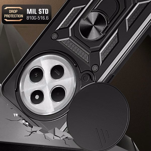 Tech-Protect CamShield Pro Suojakuori Xiaomi Redmi 14C / Poco C75 -puhelimelle - musta