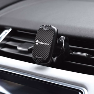Magneettinen auton puhelinteline Forcell F-Grip Carbon H-CT325 ilmakanava musta