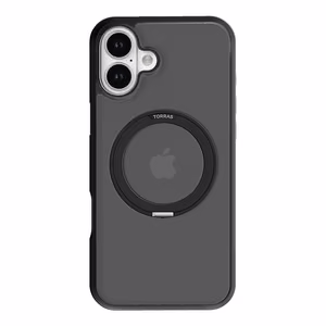 Torras Ostand Pro kotelo iPhone 16 Plus (musta)