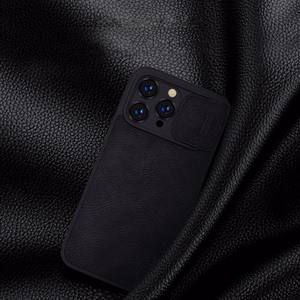 Kotelo Nillkin Qin Pro Nahka Apple iPhone 14 Pro Max ruskea