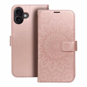 MEZZO kirjakotelo IPHONE 16 Plusille mandala ruusukulta