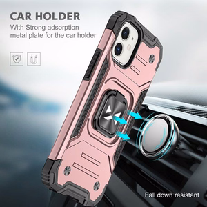Wozinsky Ring Armor iPhone 14 tapauksessa panssaroitu kansi magneettinen haltija rengas kultainen
