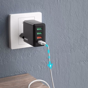 Charger Dudao "A5H" Black 20W (1xPD / 3xQC3.0)