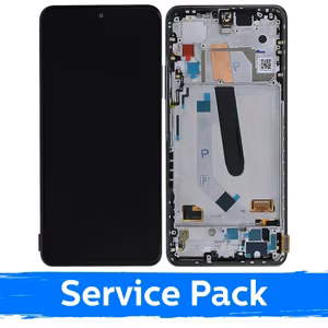 LCD Display Compatible With Xiaomi Poco F3 (Mi 11X / Mi 11i) With Frame / Night Black / (Service Pack)