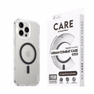 CARE by PanzerGlass Flagship suojakuori iPhone 16 Pro Max 6.9' musta/musta MagSafe 1348