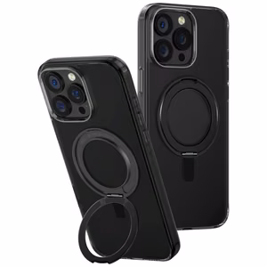 Uniq Swivix 360 Pyörivä Jalusta Suojakuori iPhone 16 Pro Max:lle - Musta