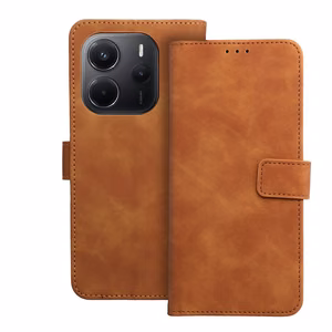 Läppäsuojakuori Xiaomi Redmi NOTE 14 4G:lle (GLOBAL - 164,84mm x 78,15mm x 8,16mm) Tender Book ruskea