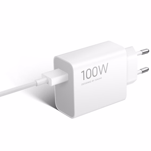 Seinälaturi Xiaomi MY-19-ER, 100W, 6.1A, 1 x USB-A, USB-C-kaapelilla, valkoinen BHR095VEU