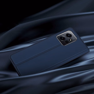 Dux Ducis Skin Pro Suojakuori Xiaomi Redmi Note 12:lle läppäkansi kortti Lompakko jalusta sininen