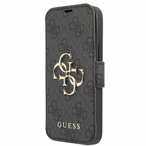 Guess GUBKP13X4GMGGR iPhone 13 Pro Max 6.7" Harmaa/Harmaa Lompakkokuori 4G Big Metal Logo