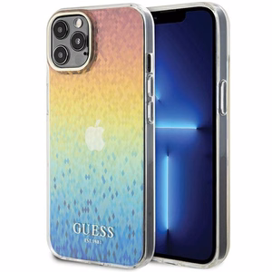 Guess IML Faceted Mirror Disco Iridescent -suojakuori iPhone 12/12 Prolle - monivärinen