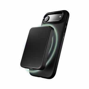 Puro Icon Mag Pro nestesilikoninen Suojakuori iPhone 17 Air:lle, MagSafe -yhteensopiva, kamerasuojauksella ja alumiinipainikkeilla - musta
