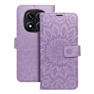 MEZZO kirjakotelo XIAOMI Redmi Note 14 PRO 4G:lle mandala violetti
