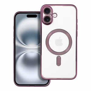 Suojakuori iPhone 16 PLUS:lle Electro Mag Cover yhteensopiva MagSafe-version kanssa violetti