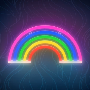 Neon LED valo RAINBOW 5 väriä FLNE14X Forever Light