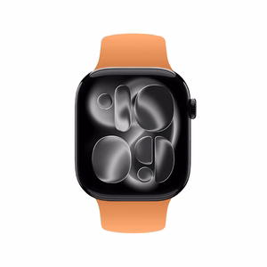 Crong Liquid Apple Watch -ranneke, 38/40/41/42 mm, oranssi