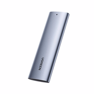Ugreen M.2 SSD-kotelo USB 3.2 Gen 2 (SuperSpeed USB 10 Gbps) + USB Type-C kaapeli 0,5m harmaa (CM400 10902)