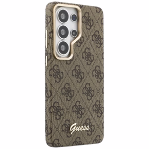 Guess case 4G Script MagSafe for Samsung Galaxy S26 Ultra brown