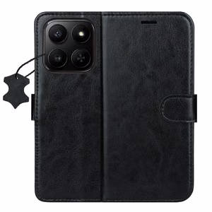 Smart Luxe nahkainen suojakuori Honor 400 Smart / X7d 4G / X7d 5G musta