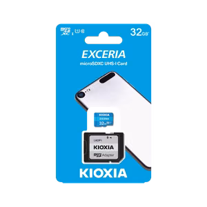 Kioxia microSD 32 GB UHS-I U1 -muistikortti sovittimella