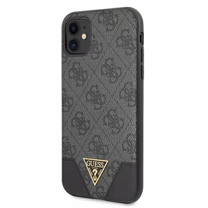 Guess 4G Triangle Collection suojakuori iPhone 11 6.1" / Xr:lle - harmaa