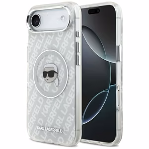 Karl Lagerfeld IML Karl Head Logo MagSafe Suojakuori iPhone Air:lle - Harmaa