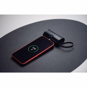 Ulkoinen akku Forcell F-Energy Power Plug F5K3 PD 20W 5000 mAh sisäänrakennetulla Lightning-liittimellä musta