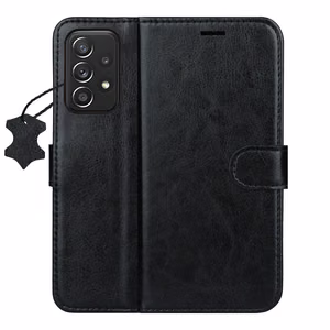 Smart Luxe nahkainen suojakuori Samsung Galaxy A52 4G / A52 5G / A52S 5G musta
