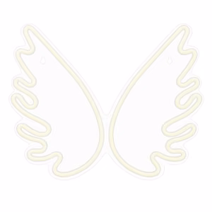 Forever Light Neon Plexi LED Wings White FPNE09X