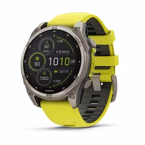 Garmin Fenix 8 Sapphire Solar älykello, keltainen 010-02906-21