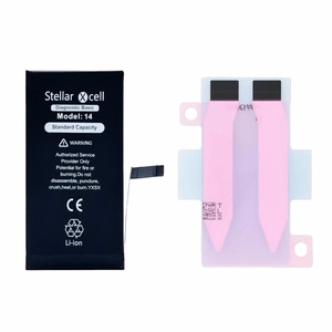 StellarXcell Diagnostic -akku Apple iPhone 14 -puhelimeen, 3280 mAh (vakiokapasiteetti + laadukas BMS-kopio)