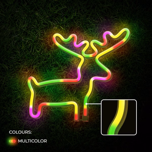 Neon LED-valo ELK moniväri Bat + USB FLNE12 Forever Light