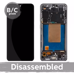 LCD-näyttö yhteensopiva Samsung S721 S24 FE kehyksellä / grafiitti (musta) / (8,5/10 purettu)