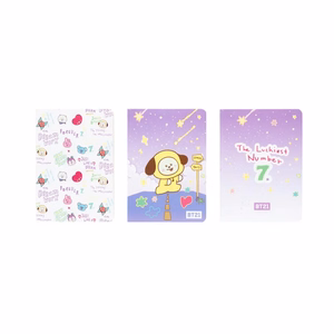 BT21 CHIMMY A6 -muistikirjasetti, 3 kpl