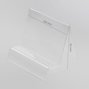 Plexi pystyteline / puhelin- ja tablettituki hintatilalla (Navi/Tabletti)
