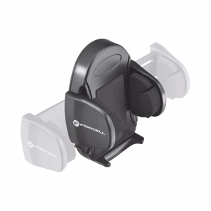 Autopidike puhelimelle Forcell F-Grip Oval 17 cm tuulilasiin / kojelautaan / tuuletusaukkoon musta