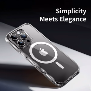 Rock Crystal Series Magnetic Case for Iphone 16 Plus transparent