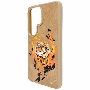 Nimmy Tiger MagSafe -suojakuori Samsung Galaxy S26 Ultralle - ruskea