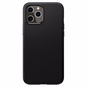 Spigen Liquid Air -kotelo iPhone 12 / iPhone 12 Pro - Matta musta