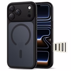 Tech-Protect Magpeak MagSafe CC Suojakuori iPhone 17 Pro:lle - Matta musta