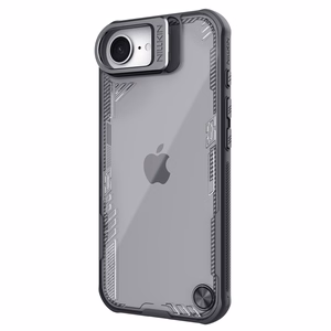 Nillkin Iceblade Prop Suojakuori jalustalla iPhone 16e / 17e:lle - musta
