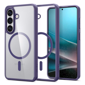 Spigen Ultra Hybrid Mag MagSafe Suojakuori Samsung Galaxy S26:lle - läpinäkyvä violetti