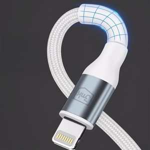3mk Hyper Cable N-SERIES USB-C / Lightning -kaapeli 3m PD 3.0 9V/3A 27W valkoinen
